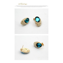 fashion beautiful small pearl and sapphire stud earring gold ladies emerald earrings